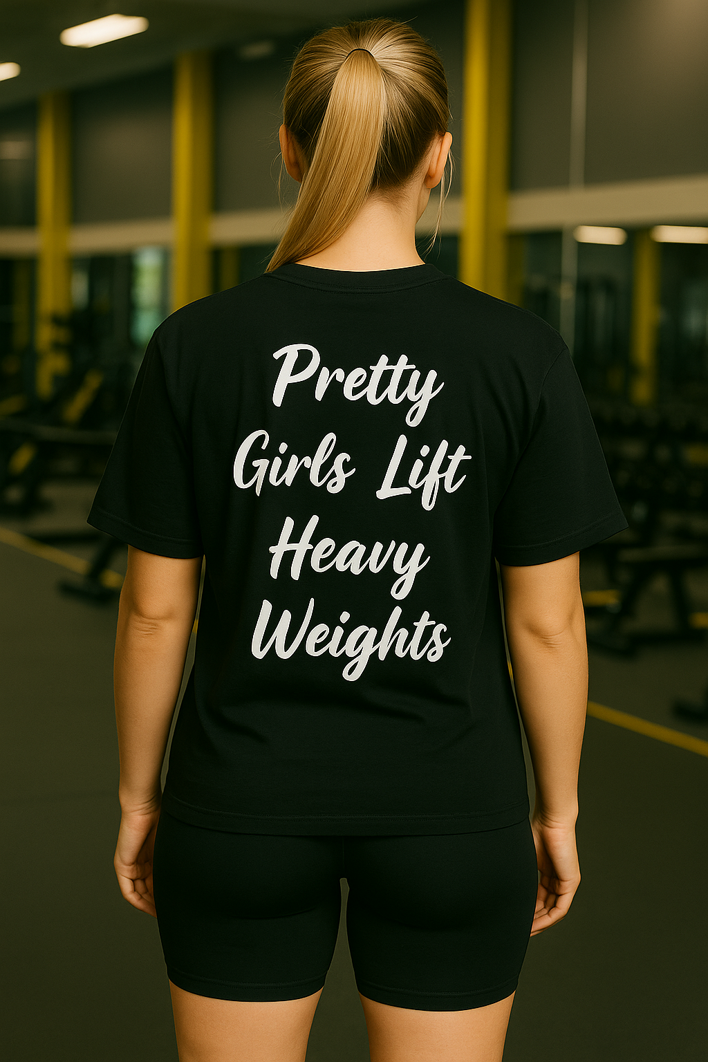 Pretty Girls Lift Heavy Weights Tee – White (Women's Unisex Fit)